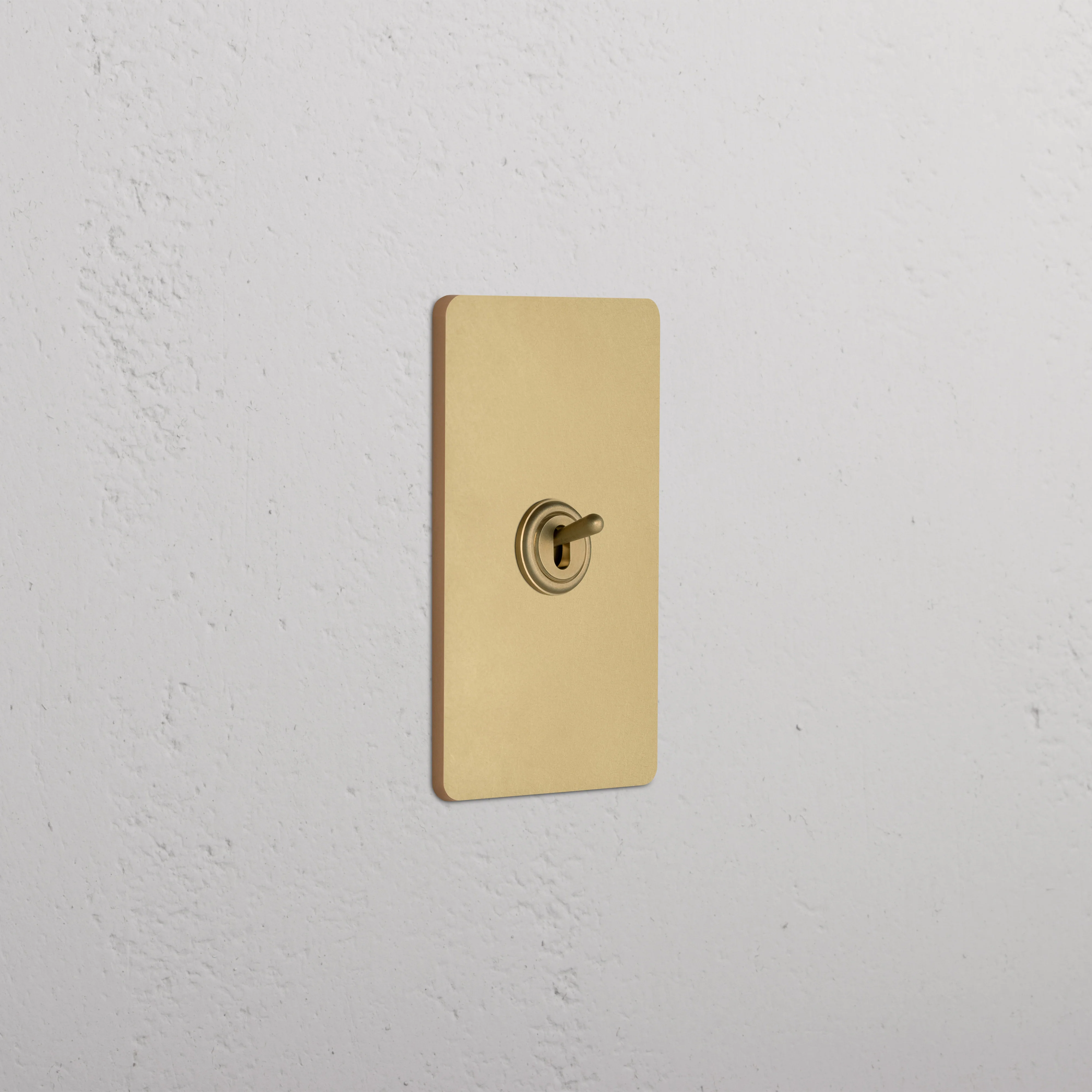 Grove 1G Retractive Toggle Switch - Antique Brass