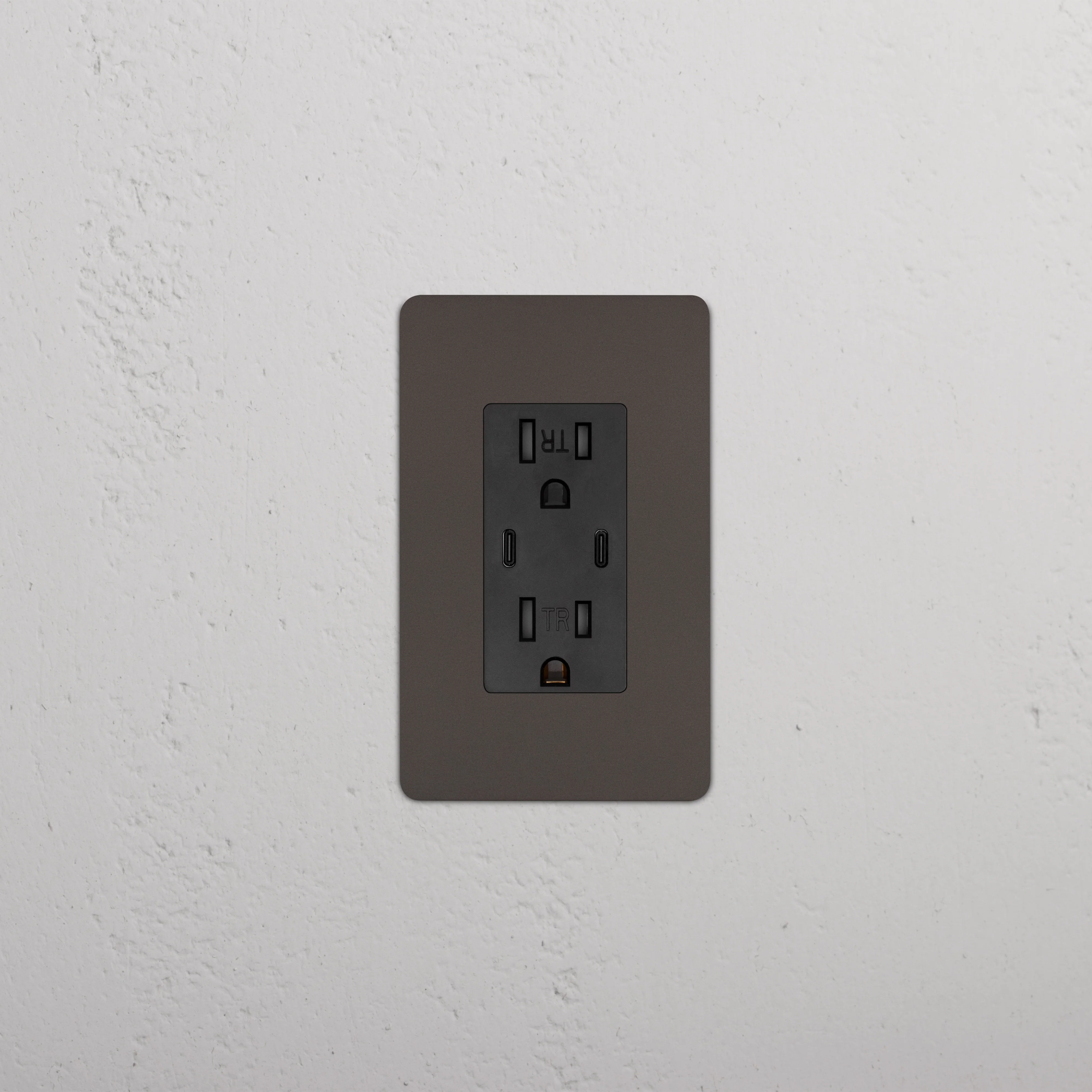 Kew 1G 15A USB Outlet - Bronze Black - Image 2