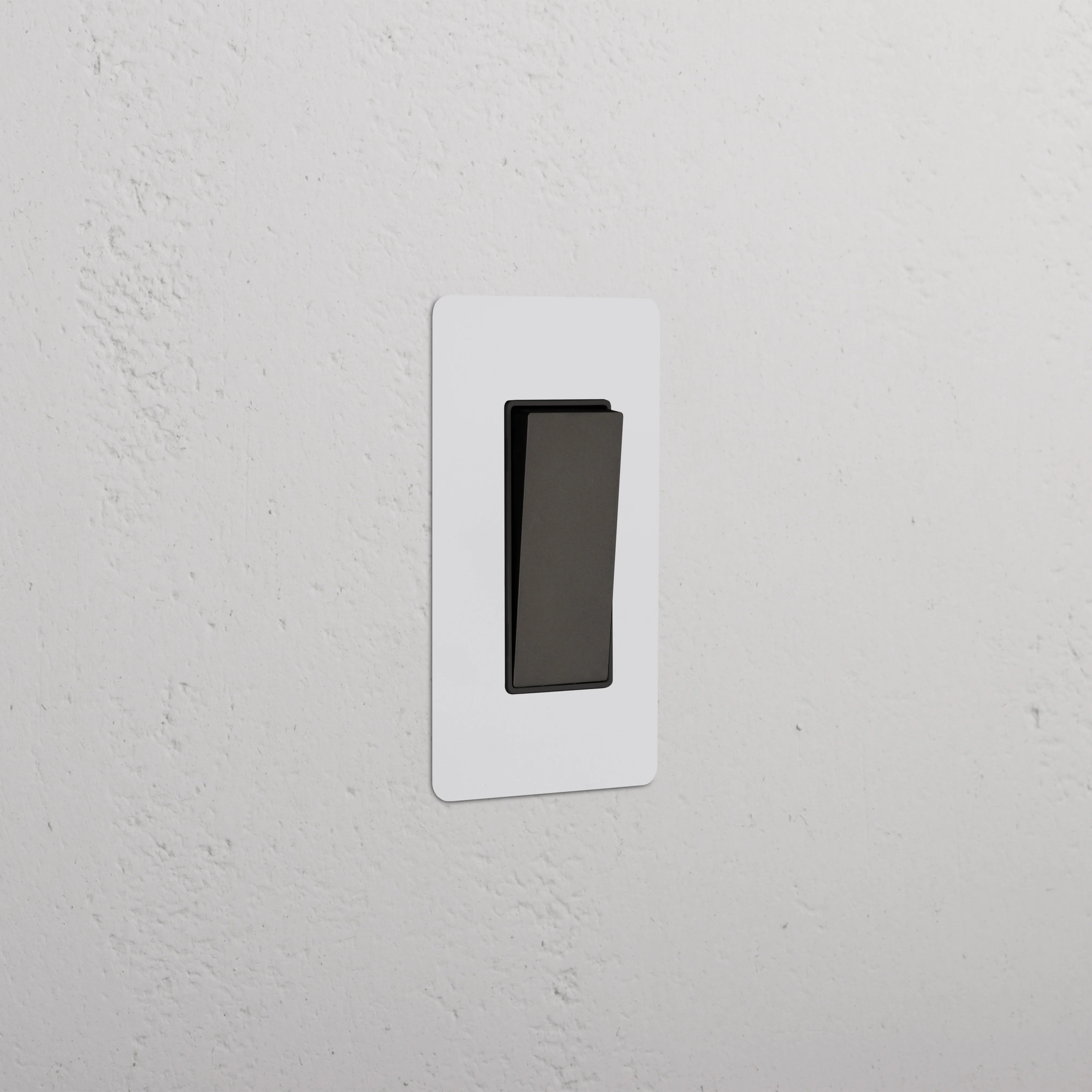 Kew 1G Retractive Rocker Switch - Paintable Bronze Black