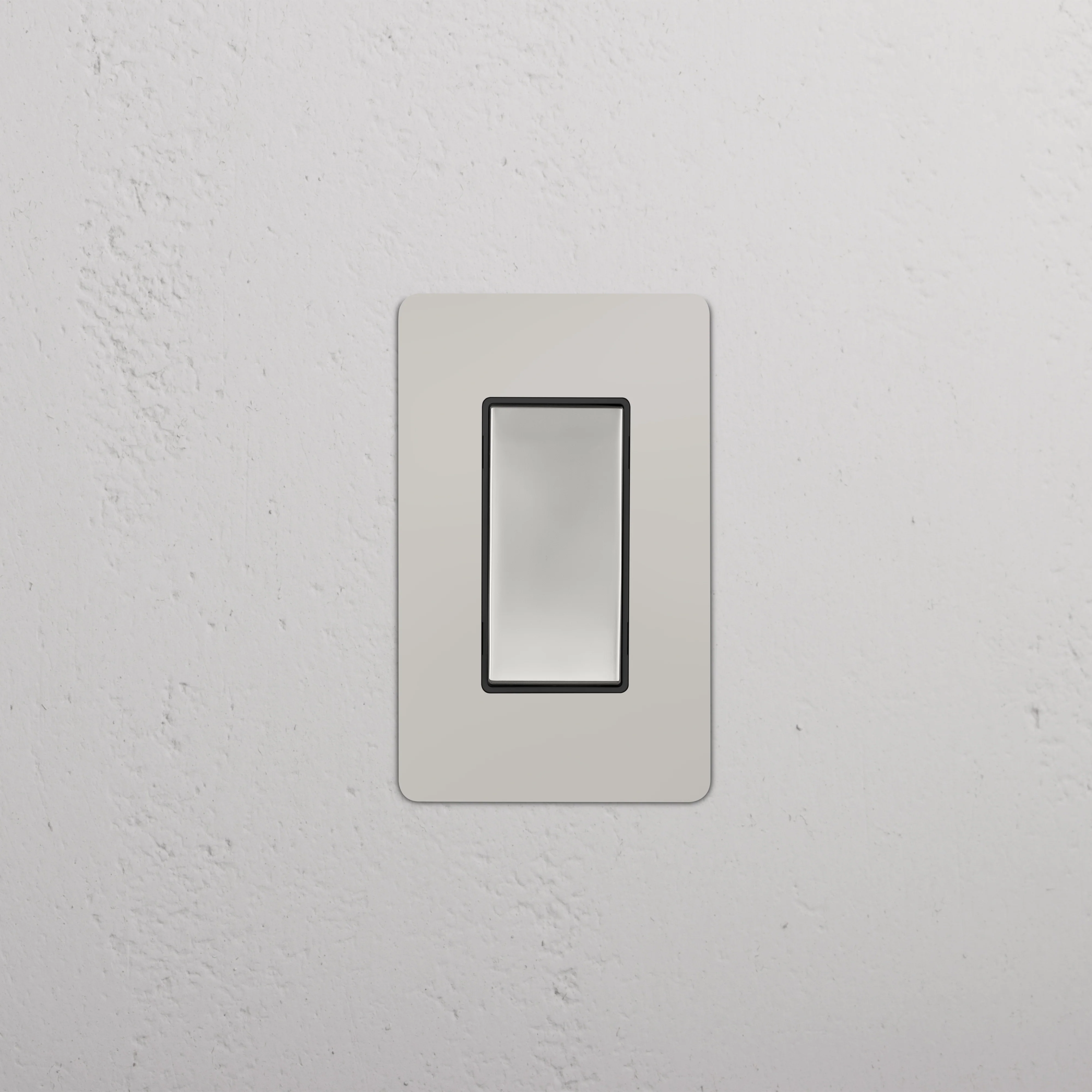 Kew 1G Smart Retractive Rocker Switch - Polished Nickel Black - Image 2