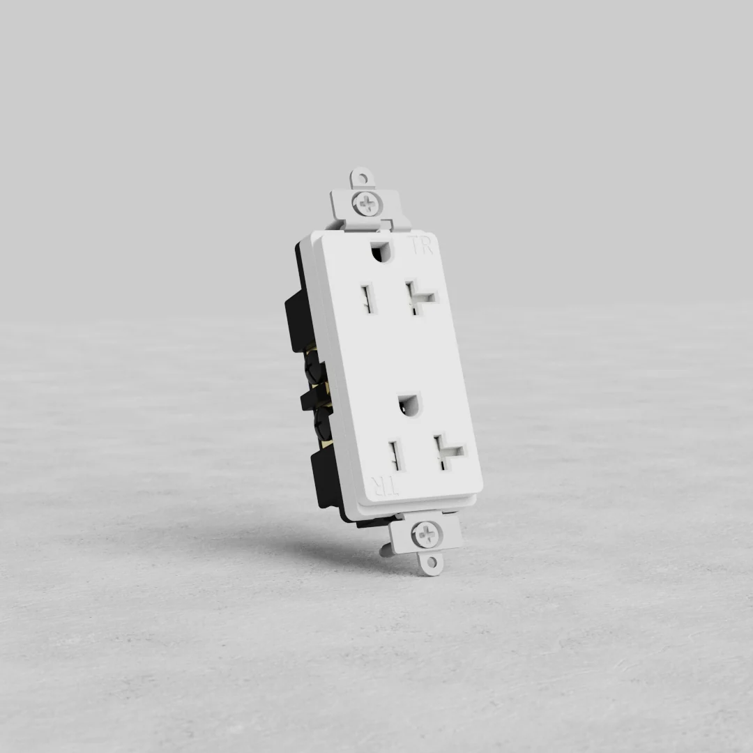 Power Outlet 20A - White